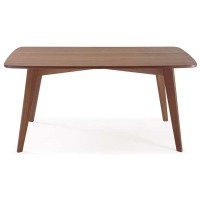 Mesa de madeira retrô amendoado 1,60 m x 80 cm | Coleção Scandian